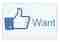 Facebook Want Button Facebook Want Button