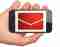 Finance concept: Email on smartphone