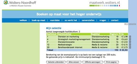 Winkelwagen maatwerk