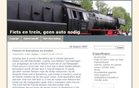 Fiets en trein, geen auto nodig