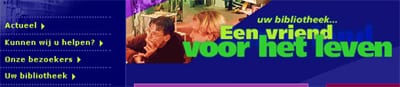 Voorbeeld van een site met weinigzeggende links