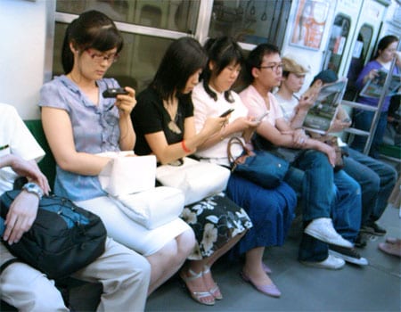 … en in de metro.