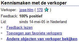 eBay reputatie