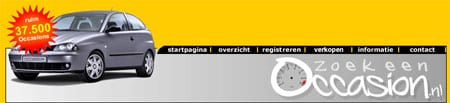 Screenshot van Zoekeenoccasion.nl