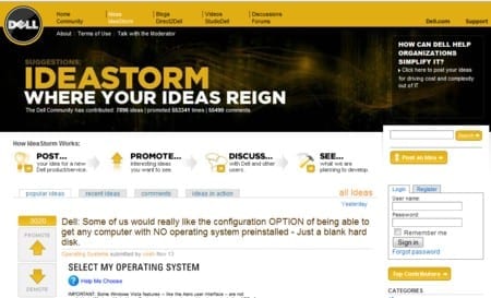 dell idea storm