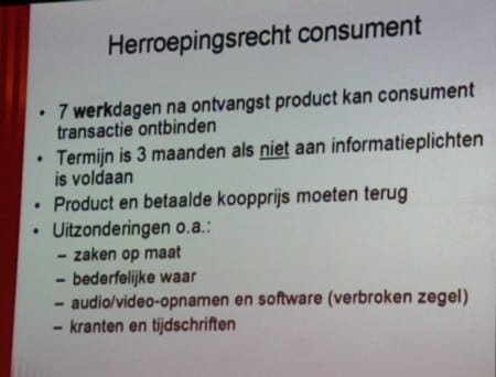 herroepingsrecht consumenten