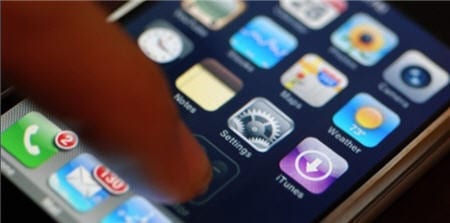 iPhone touchscreen