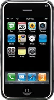 Het bureaublad van de iPhone