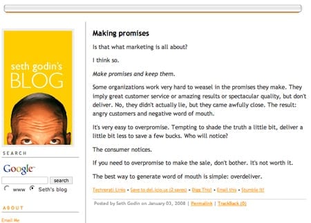Seth Godin’s Blog