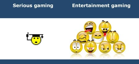 serious gaming vs entertainment gaming
