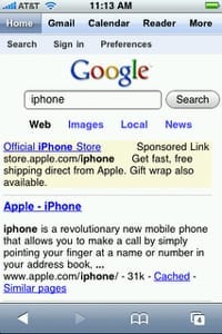Google iPhone