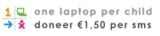 Sparen via de widget One Laptop Per Child