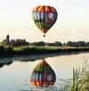 In de luchtballon