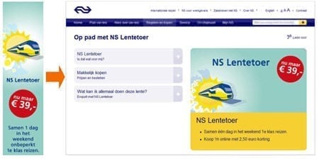 Campagne van NS Lentetoer