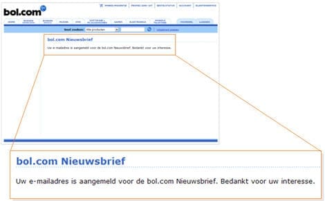 Bol bedankt