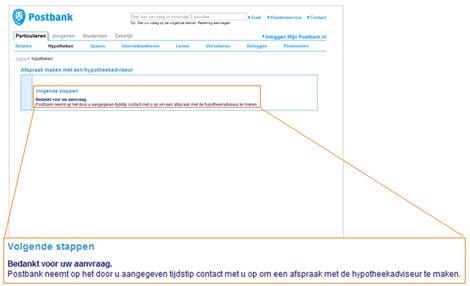 Postbank bedankt