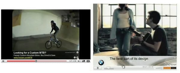 Text overlay ads en Invideo ads van YouTube