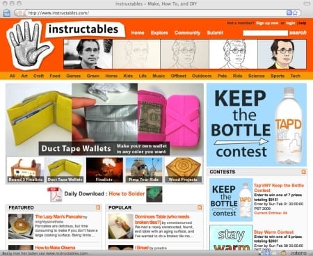 Homepage Instuctables