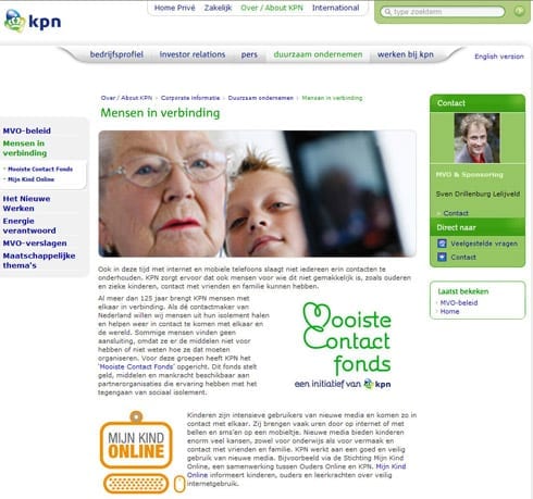 kpn2 De sociale bijdrage van KPN: mensen in verbinding brengen