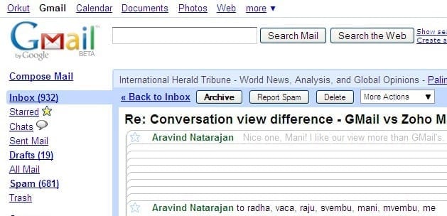 Gmail Conversaties