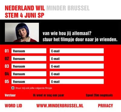 Campagnesite Tell-A-Friend-systeem