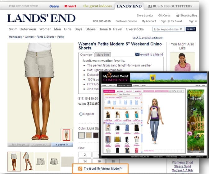Kleding passen bij Lands´end