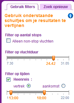 Nieuwe sliders Budgetair.nl De aangepaste sliders op budgetair.nl
