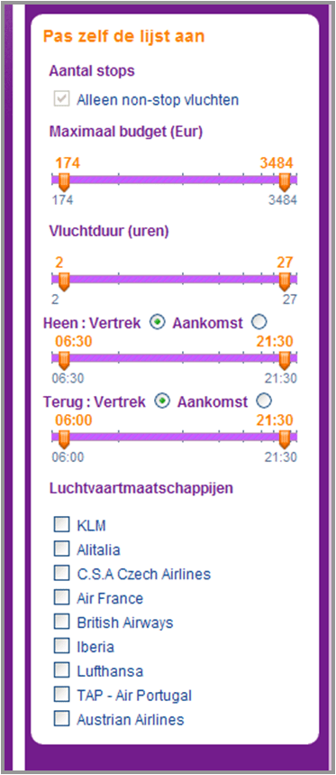 Geteste sliders op budgetair.nl De sliders op budgetair.nl zoals getest in het gebruikersonderzoek
