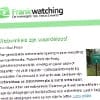 Blijf op de hoogte met de Frankwatching nieuwsbrieven