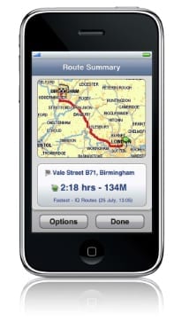 TomTom op de iPhone