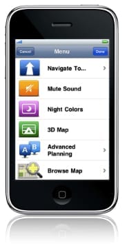Navigatie op de iPhone
