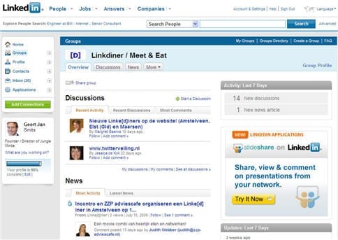 Linkediner op LinkedIn Linkdiner op LinkedIn