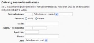 blokker welkomstcadeau