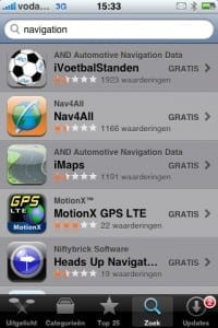 App Store - navigation