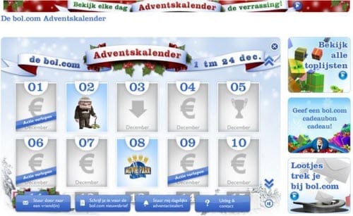 De adventskalender van Bol