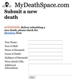 MyDeathSpace.com MyDeathSpace.com
