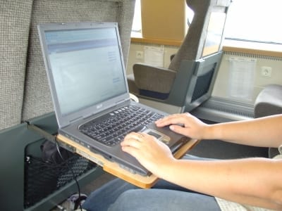werken in de trein