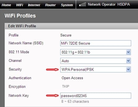 mifi wpa2