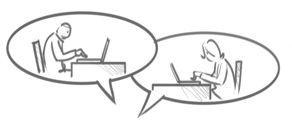 e-office chat sessie