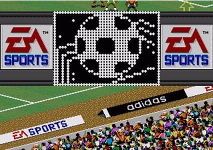 In-game advertising in 1994 bij Fifa International Soccer