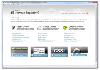 Internet Explorer 9 Platform Preview Internet Explorer 9 Platform Preview