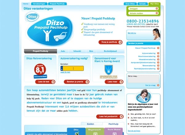 Ditzo_homepage