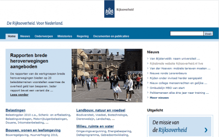 Homepage Rijksoverheidpuntnl Homepage Rijksoverheid.nl