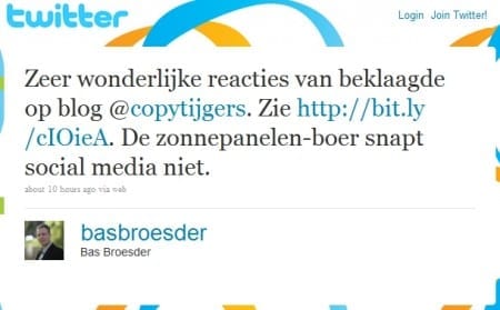 Reactie op houding Miracle Moon