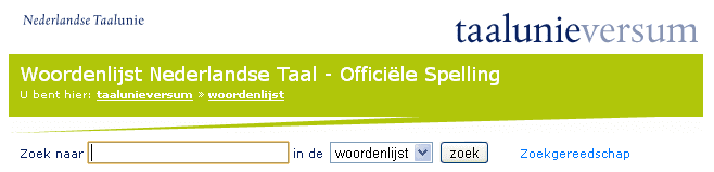 woordenlijst woordenlijst.org