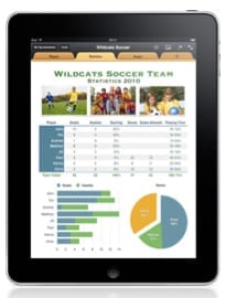 iPad numbers