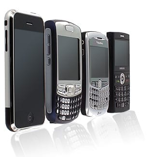 Smartphones Door het mainframe te laten communiceren met smartphones ontstaan nieuwe mogelijkheden om grote databases te koppelen aan web 2.0 toepassingen zoals Google Maps.