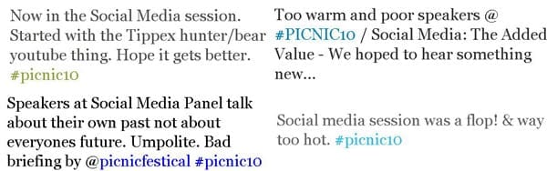 picnic social media sessies tweet