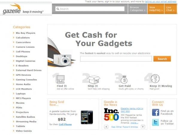 homepage Gazelle
