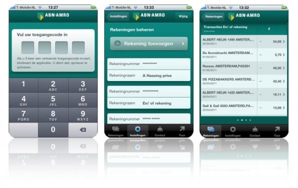ABN op mobiel - inlog, rekeningbeheer, transacties